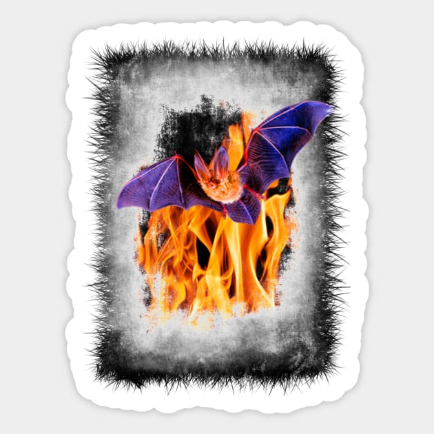 Bat Out Of Hell Sticker by GothCardz